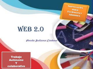 WEB 2.0


  Trabajo
 Autónomo
     Y
colaborativo
 