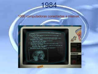 1984
1000 computadoras conectadas a internet.
 