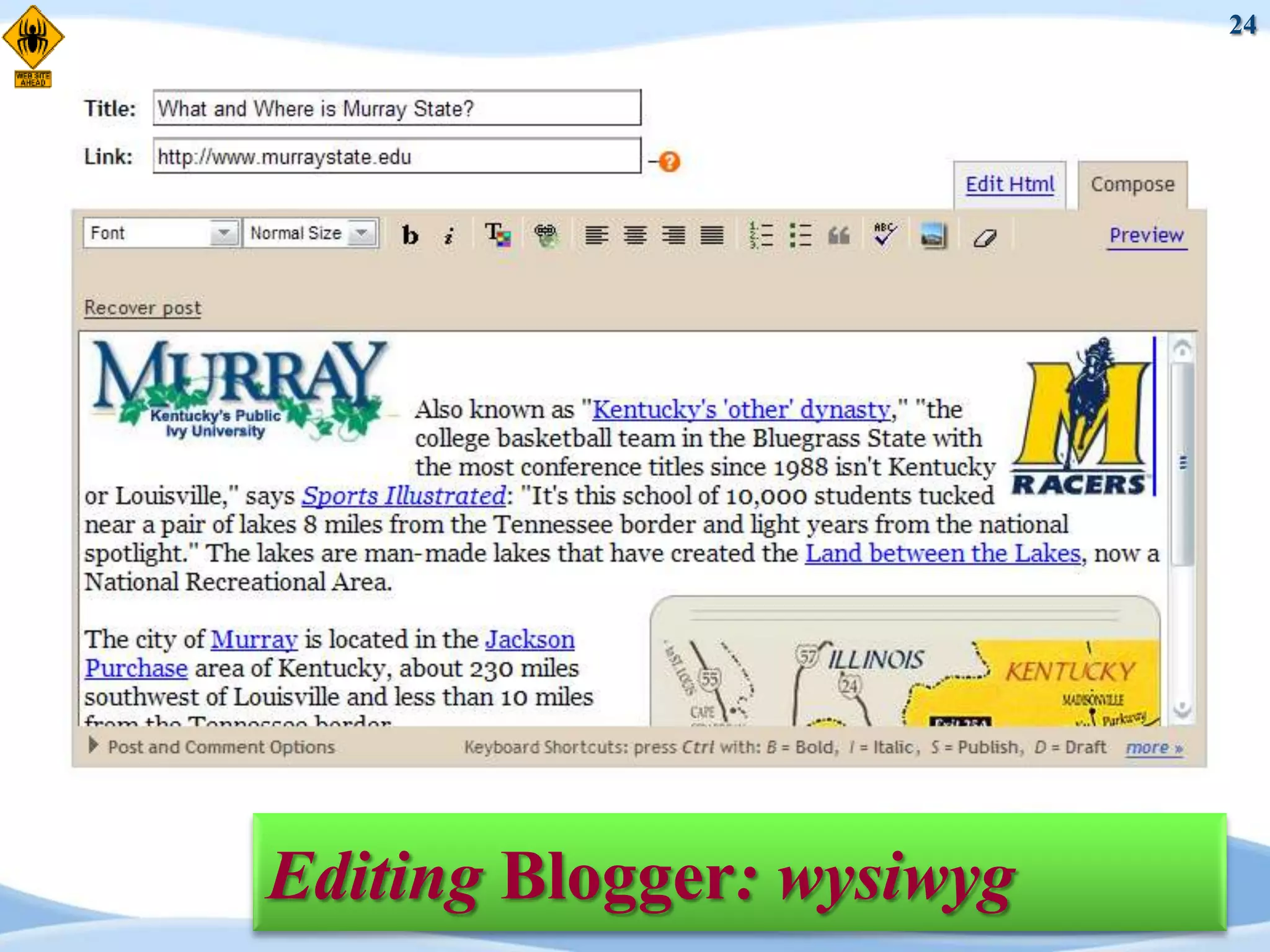 24




Editing Blogger: wysiwyg
 