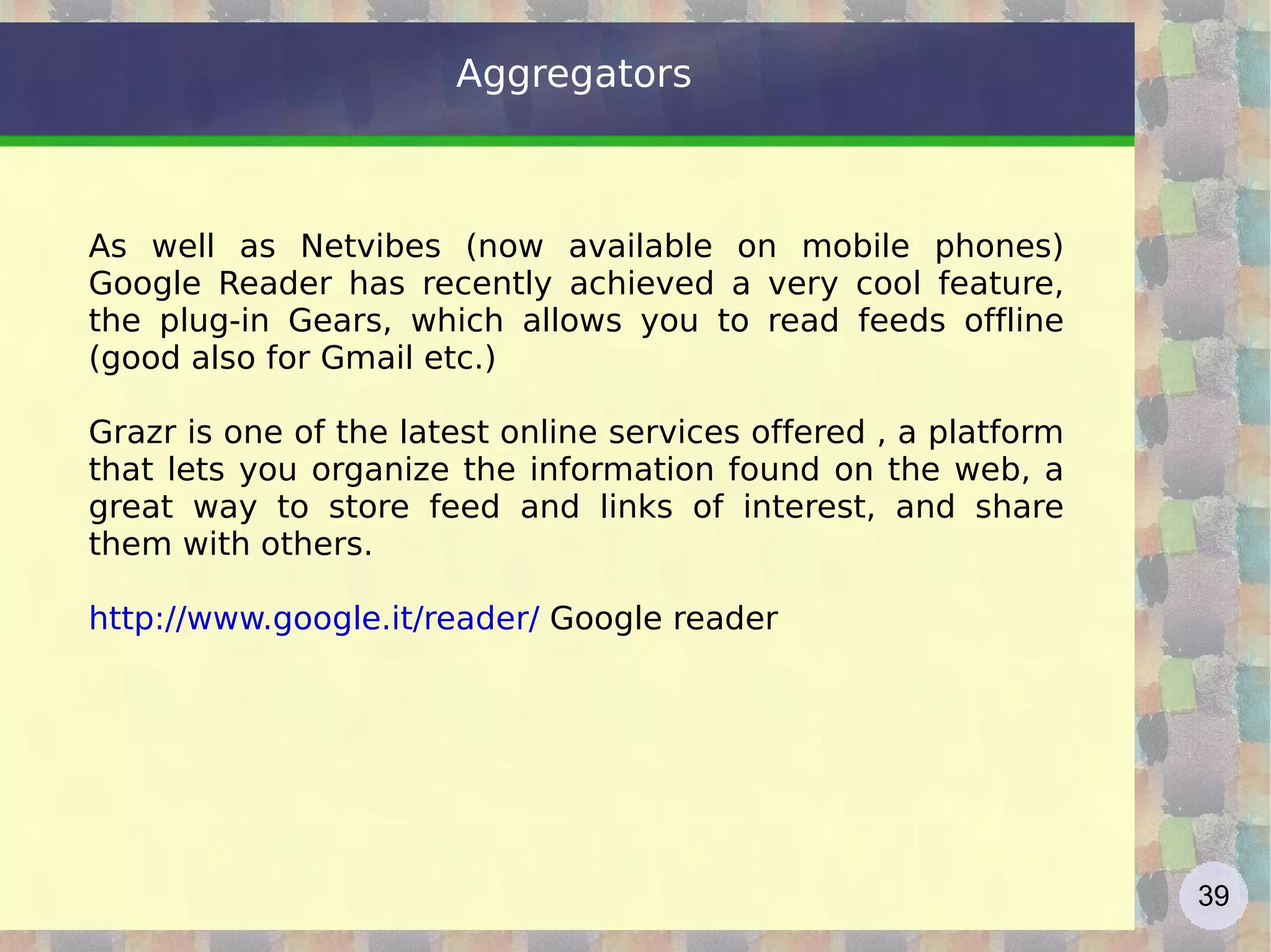 Wikipedia: follow &quot;The point is not that each entry is probabilistic, but that the entire encyclopedia behave probabilistic ... To put it another way, in the Britannica quality varies from, say, 5 to 9 with an average of 7. In Wikipedia ranges from 0 to 10, with an average of, say, 5. But given that Wikipedia has ten times the voices of the Britannica, you have a better chance of finding an entry on Wikipedia sensible on any topic &quot; &quot;What makes Wikipedia really extraordinary is the fact that improves over time: it treats itself as if its huge and growing army of workers was an immune system&quot; &quot;The true miracle of Wikipedia is that this system, open to contributions from non professional users, does not collapse into anarchy&quot; C. Anderson,  The Long Tail 