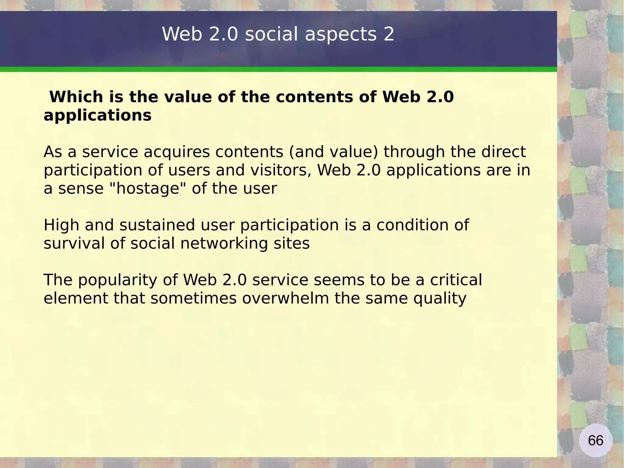 Google: searching The searches are usually very short: 20% use a word, almost 50% is composed of two or three words, only 5% more than six words Also the &quot;searches&quot; are distributed according to a &quot;long tail&quot; curve, approximately 50% of daily searches are unique. Do you know GoogleWhacking? About 90% of users use the first four engines: G Y AOL and Bing (G> 50%) The traffic on search engines has two peaks in the morning (in the office) and one in the evening (once returned home). The approx cost of acquiring a customer ranges from $ 70  mail advertising, online advertising to $ 50, $ 20 of the yellow pages up to $ 8 (!)for links related 