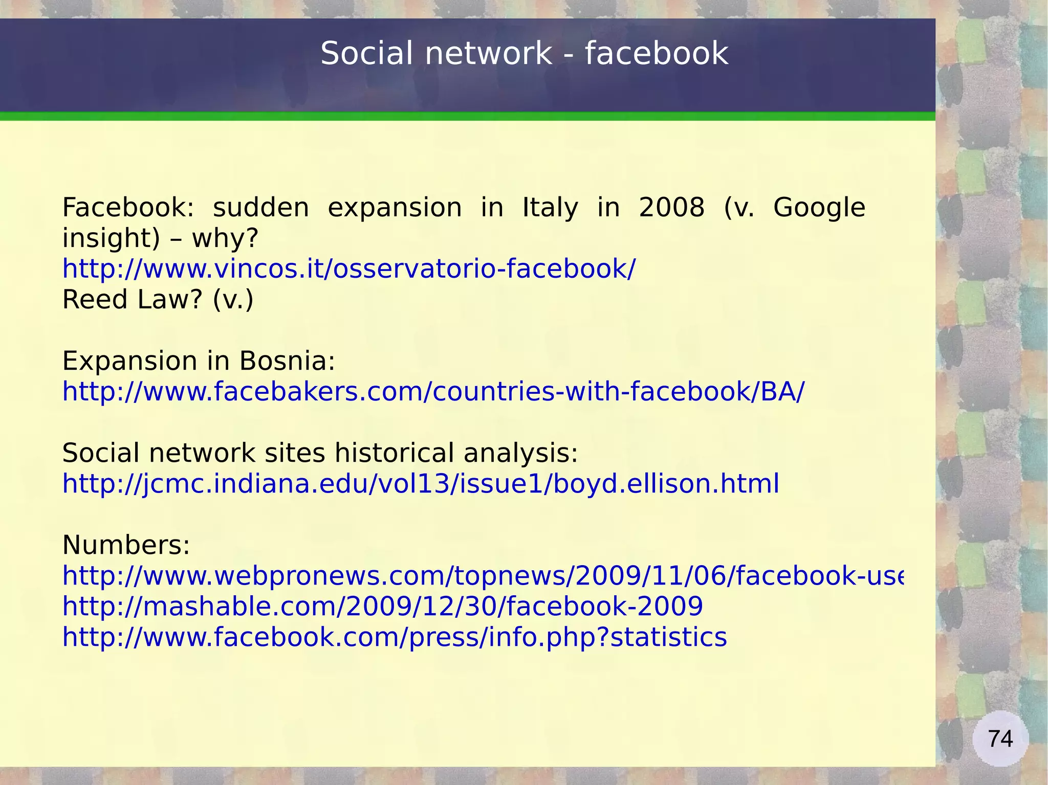 Google: the algorithm The simplified formula  http://en.wikipedia.org/wiki/PageRank   Where: * PR[A] is PageRank value for A page * PR[B] ... PR[n] are PageRank values for pages B ... n linking to A  * L[B] ... L[n] is the total numer of links in pages B ... n  * d (damping factor) is the probability that an imaginary surfer who is randomly clicking on links will go on clicking. it is generally assumed that the damping factor will be set around 0.85. It represents the PageRank percentage passing from one page to another. 