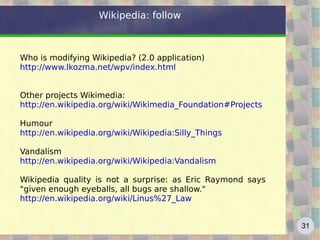 Re-use Contents do not finish their life cycle when they are first published online, but thanks to re-use, are used for third party service, coupled with similar content, submitted for discussion or evaluation, tagged and socially shared, etc. . The main reuse is the  aggregation  of online content: join content from different sources The technology that aggregates is the  syndication , namely the provision of contents from Web sites and online services. The main form of syndication is the Really Simple Syndication ( RSS ) a system for distributing content via XML files, allowing to constantly update users of the service each time the content is updated Web 2.0 contents - 2 