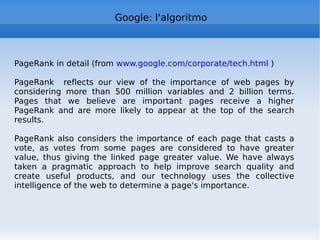 Aggregators As well as Netvibes (now available on mobile phones) Google Reader has recently achieved a very cool feature, the plug-in Gears, which allows you to read feeds offline (good also for Gmail etc.) Grazr is one of the latest online services offered , a platform that lets you organize the information found on the web, a great way to store feed and links of interest, and share them with others. http://www.google.it/reader/  Google reader 