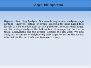 Web 2.0 tecniche: XUL XUL (XML User Interface Language) is a language used to define graphical interfaces Used for Firefox, Thunderbird and their extensions and plugins http://blog.mozilla.com/addons/2008/11/19/1-billion-add-on-downloads/ http://en.wikipedia.org/wiki/XUL  : film references 