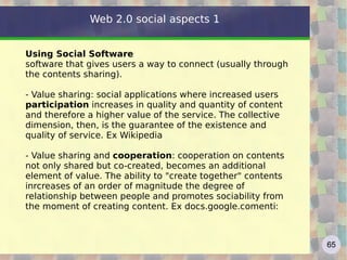 Google: searching Each search engine has three components: - Crawler - Database - Interface and query software The crawler is a software program which surfs the net and brings the pages in the index. The crawler also takes note of the links it finds and uses them to gradually reach new pages with new links ... The index is a huge database where pages are stored with all metadata and where all the words are "reversed" by creating indexes / keys for each The interface receives the user's request, try to interpret it and passes the request to the "query processor" that works on the index 