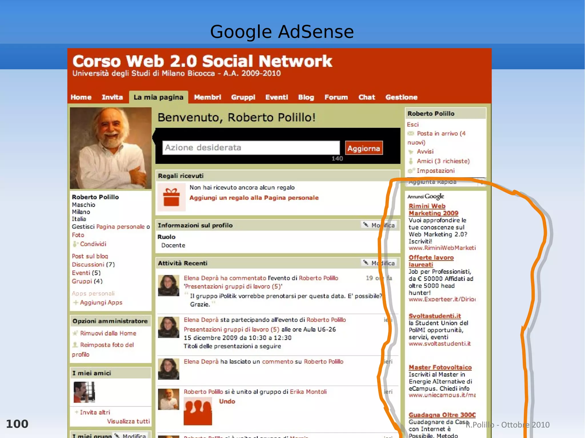 Re-use Contents do not finish their life cycle when they are first published online, but thanks to re-use, are used for third party service, coupled with similar content, submitted for discussion or evaluation, tagged and socially shared, etc. . The main reuse is the  aggregation  of online content: join content from different sources The technology that aggregates is the  syndication , namely the provision of contents from Web sites and online services. The main form of syndication is the Really Simple Syndication ( RSS ) a system for distributing content via XML files, allowing to constantly update users of the service each time the content is updated Web 2.0 contents - 2 