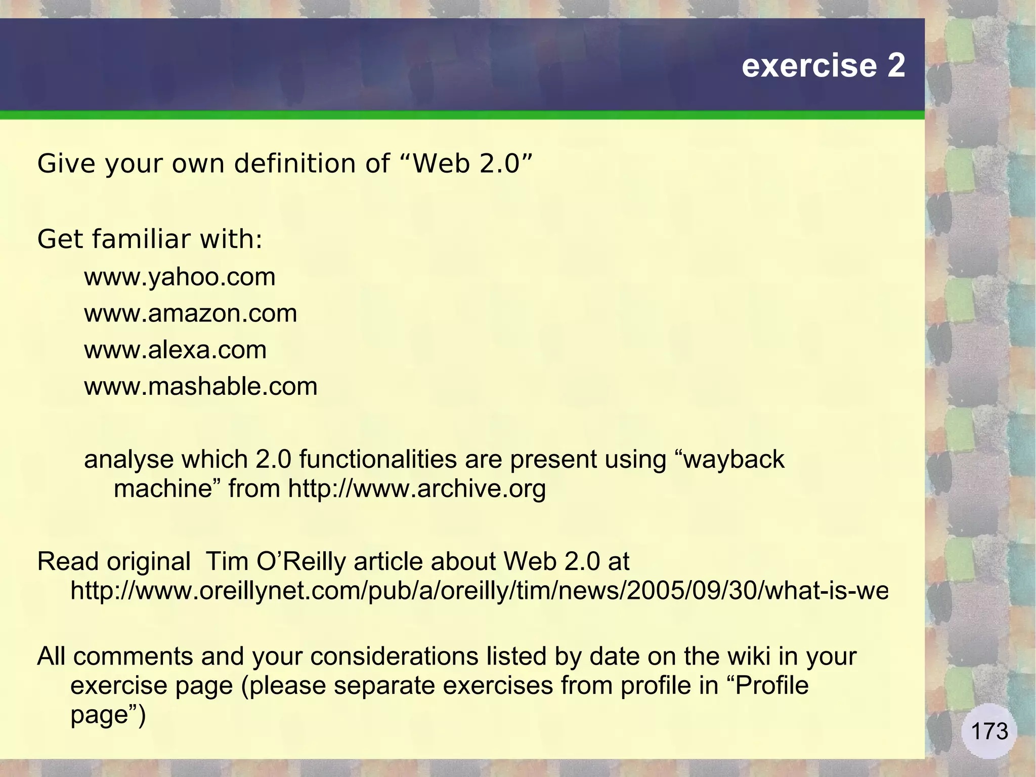 Google: searching The searches are usually very short: 20% use a word, almost 50% is composed of two or three words, only 5% more than six words Also the &quot;searches&quot; are distributed according to a &quot;long tail&quot; curve, approximately 50% of daily searches are unique. Do you know GoogleWhacking? About 90% of users use the first four engines: G Y AOL and Bing (G> 50%) The traffic on search engines has two peaks in the morning (in the office) and one in the evening (once returned home). The approx cost of acquiring a customer ranges from $ 70  mail advertising, online advertising to $ 50, $ 20 of the yellow pages up to $ 8 (!)for links related 
