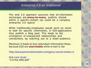 Aggregators: Netvibes Broadband network and billions of Web pages are valuable resources only if used carefully and intelligently. So we have to optimize time, streamlining navigation path and not get lost in the cognitive overload that often becomes chaos. For example, Netvibes allows you to organize information sources into customized grids,  now available on mobile The personalized page, easy to implement with simple drag and drop, let you keep an eye on the updates of sites of interest, mail, news, etc.. We should not worry about going to look for information on the web but these are coming in automatically, to our aggregator. http://www.netvibes.com/   