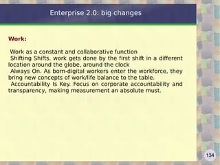 Tag cloud The keyword cloud (tag cloud) provides a representation of common tags. The tag cloud is a visual representation of labels or keywords used on a website (or in a document). The list is typically presented in alphabetical order, with the characteristic of a larger font used for the most important words. Example:  http://www.flickr.com/photos/tags/   http://en.wikipedia.org/wiki/Tag_cloud http://tagcrowd.com/   http://www.wordle.net/   
