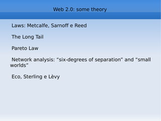 Web 2.0 techniques: XUL XUL (XML User Interface Language) is a language used to define graphical interfaces Used for Firefox, Thunderbird and their extensions and plugins http://blog.mozilla.com/addons/2008/11/19/1-billion-add-on-downloads/ http://blog.mozilla.com/addons/2010/07/01/2-billion-downloads/   http://en.wikipedia.org/wiki/XUL  : film references 