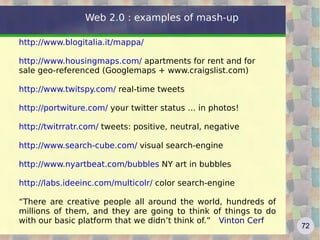 Web 2.0 definition still from Wikipedia: Web 2.0 can be described in 3 parts which are as follows: Rich Internet Application ( RIA ) - It defines the experience brought from desktop to browser ... Some buzz words related to RIA are AJAX and Flash 