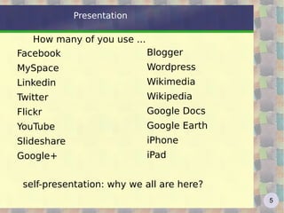 Presentation Facebook