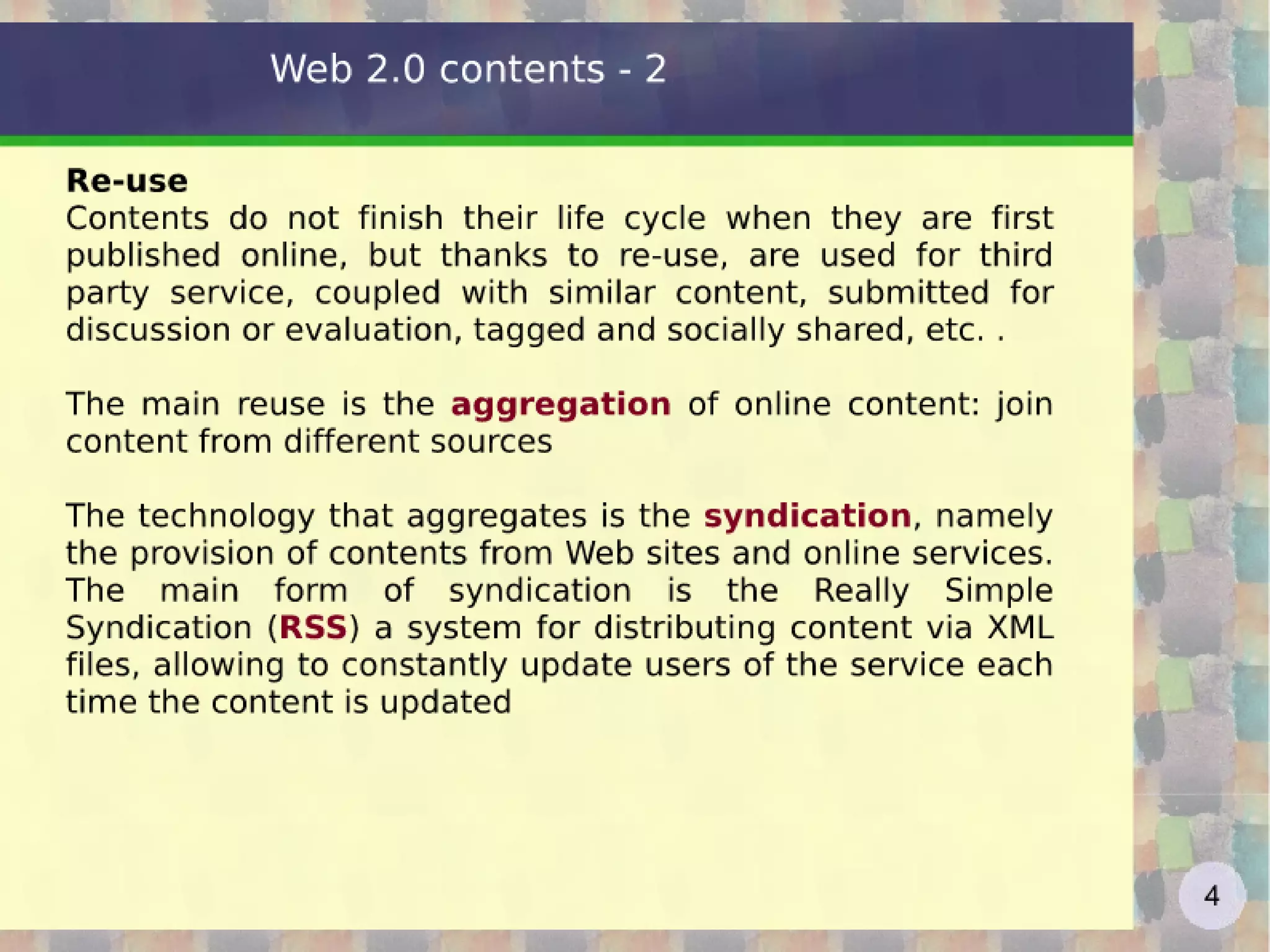 Web2.0 2012 - lesson 4 - twitter