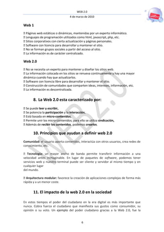 Presentación Word (Web 2 0)