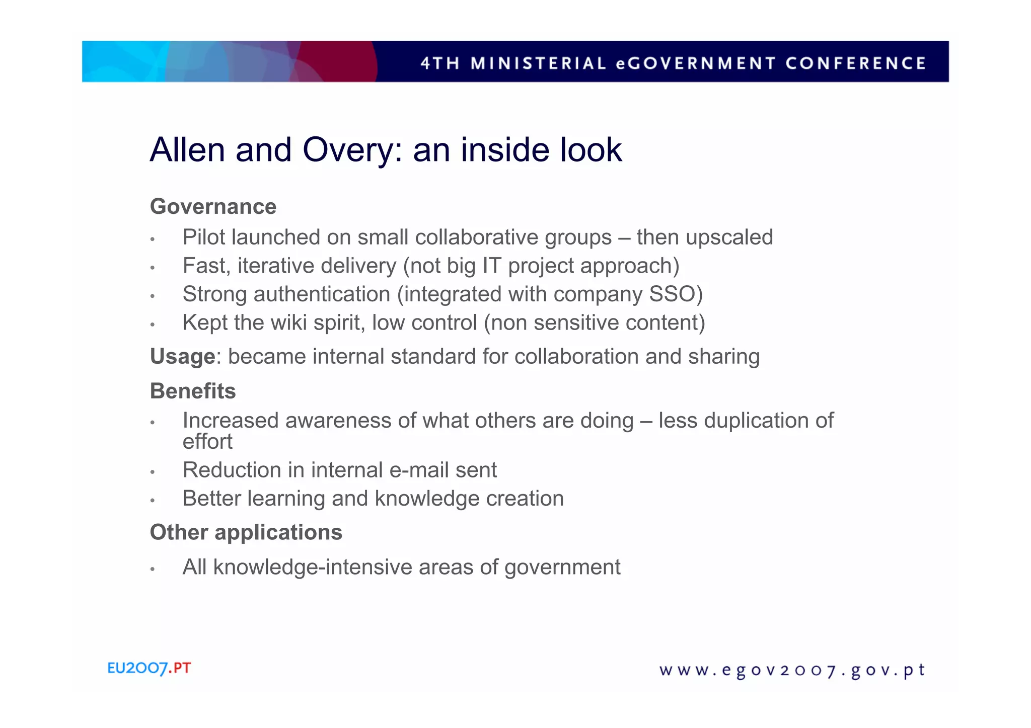 Web2 0 for eGovernment: why and how?