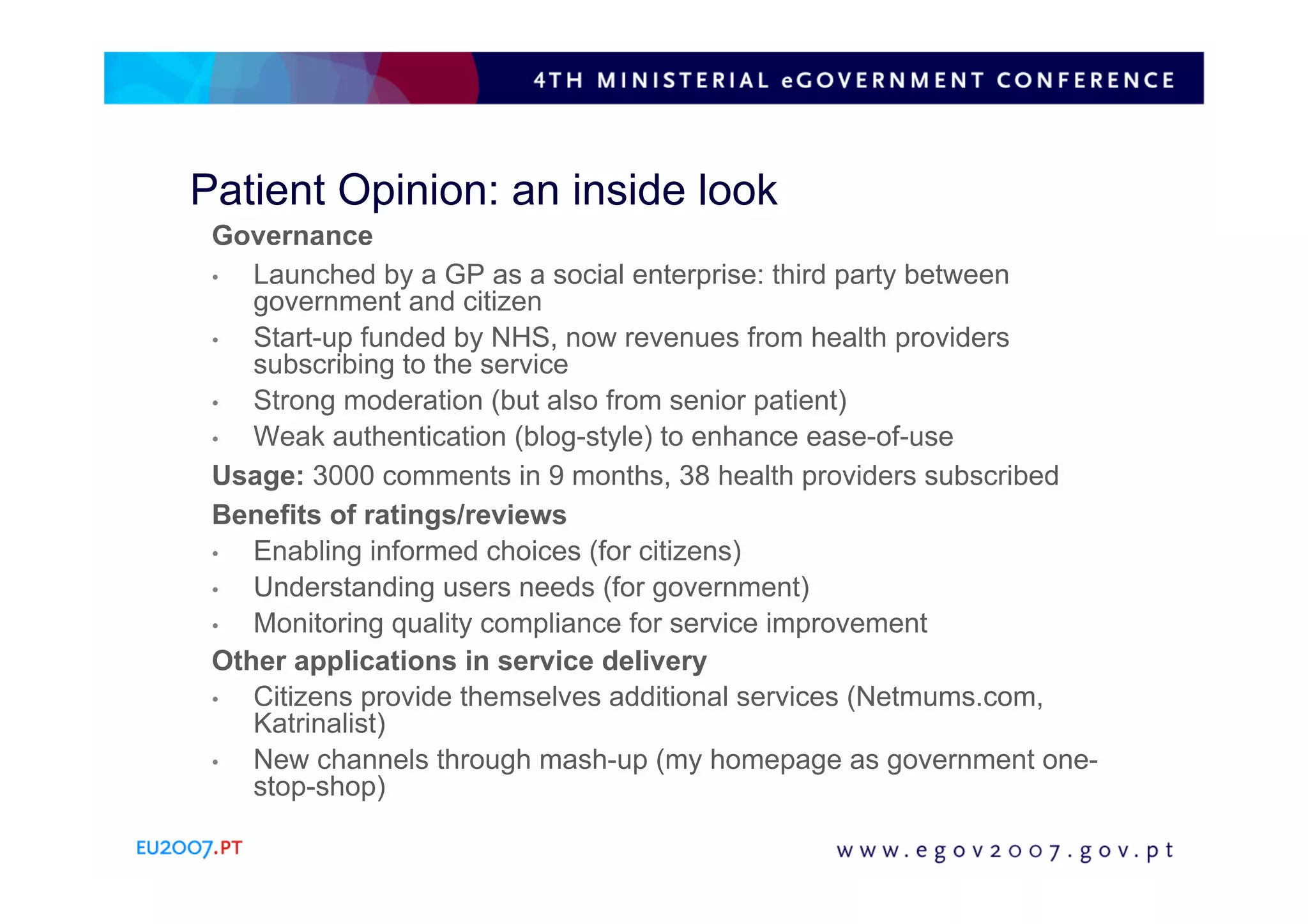 Web2 0 for eGovernment: why and how?