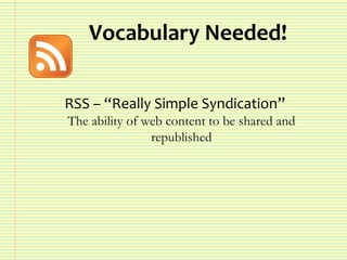 Web 2.0 - Presentation for Operation Spark