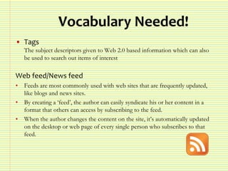 Web 2.0 - Presentation for Operation Spark