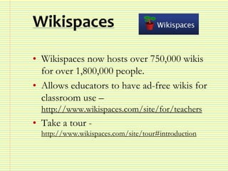 Web 2.0 - Presentation for Operation Spark