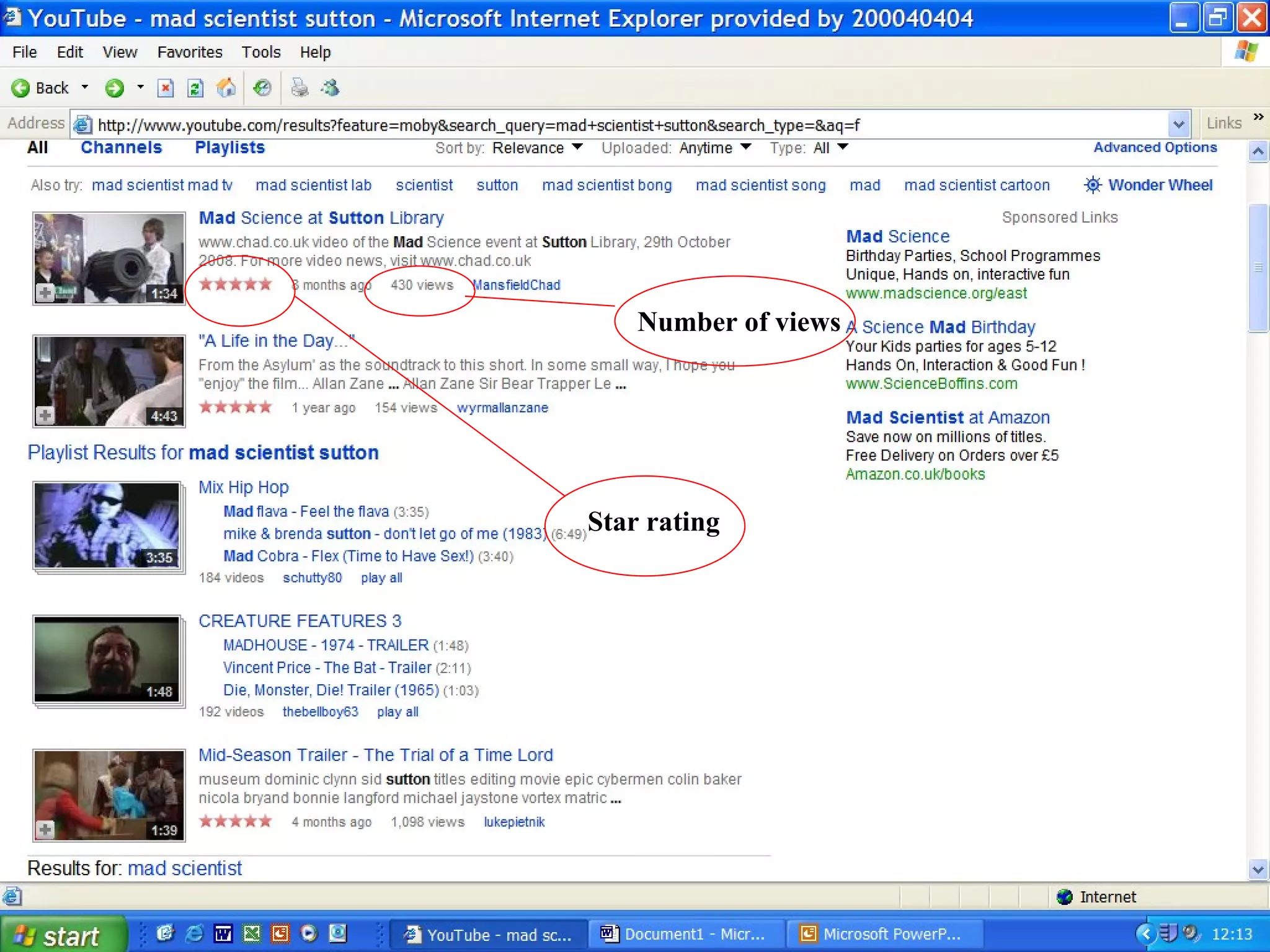 Star rating Number of views 