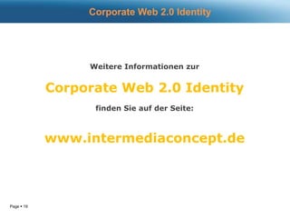 Corporate Web 2.0 IdentityFacebookTwitterYoutube