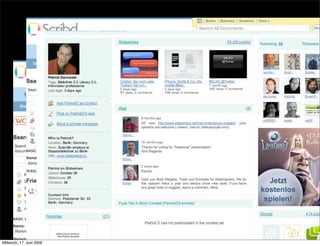 Personal Page




Mittwoch, 17. Juni 2009
 