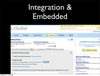 Integration &
                            Embedded




Mittwoch, 17. Juni 2009
 