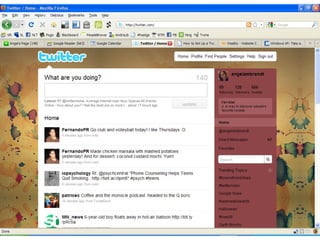TWITTER. Tweeting?  