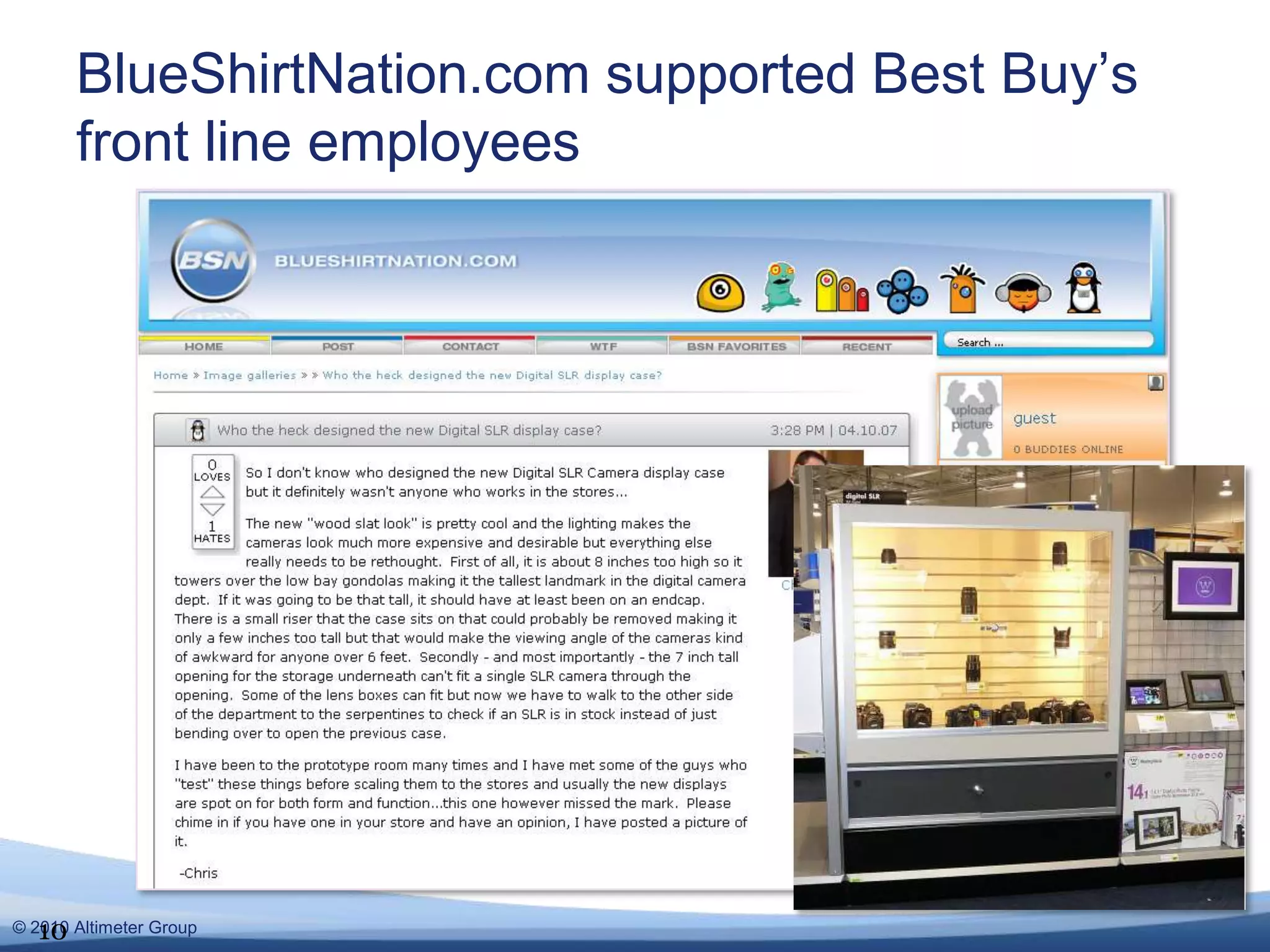 BlueShirtNation.com supported Best Buy’s front line employees