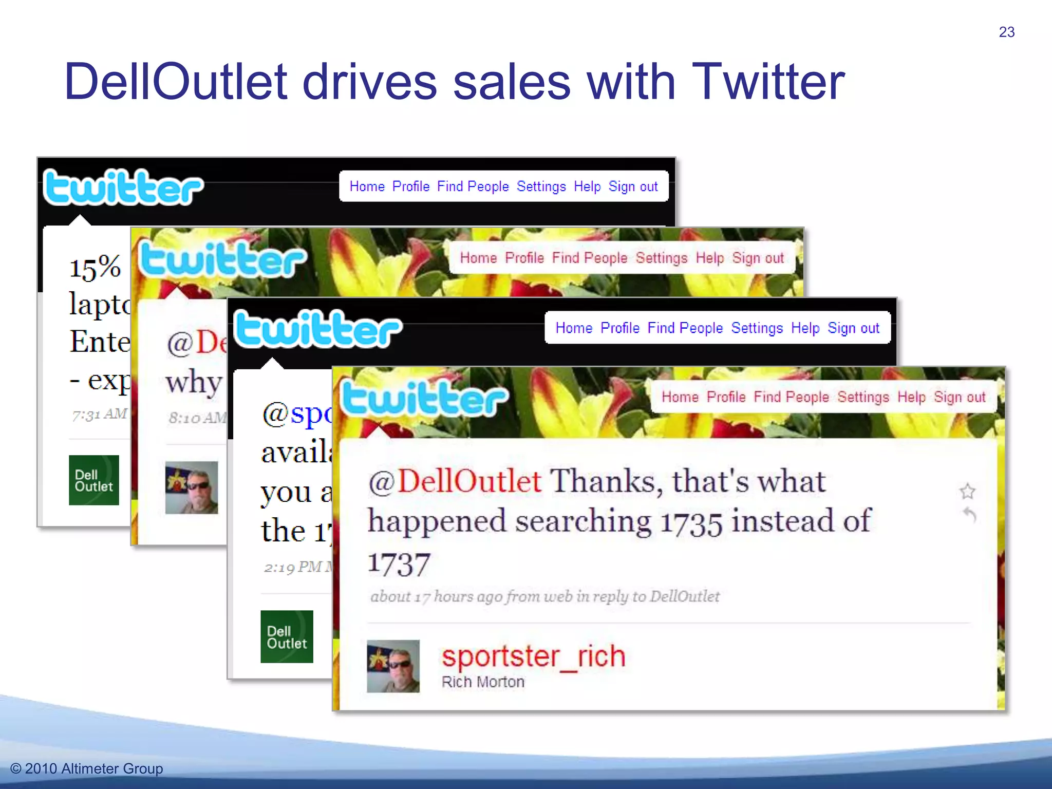 DellOutlet drives sales with Twitter23