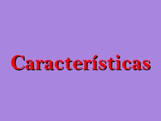 Características
 