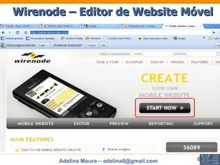 Wirenode – Editor de Website Móvel 