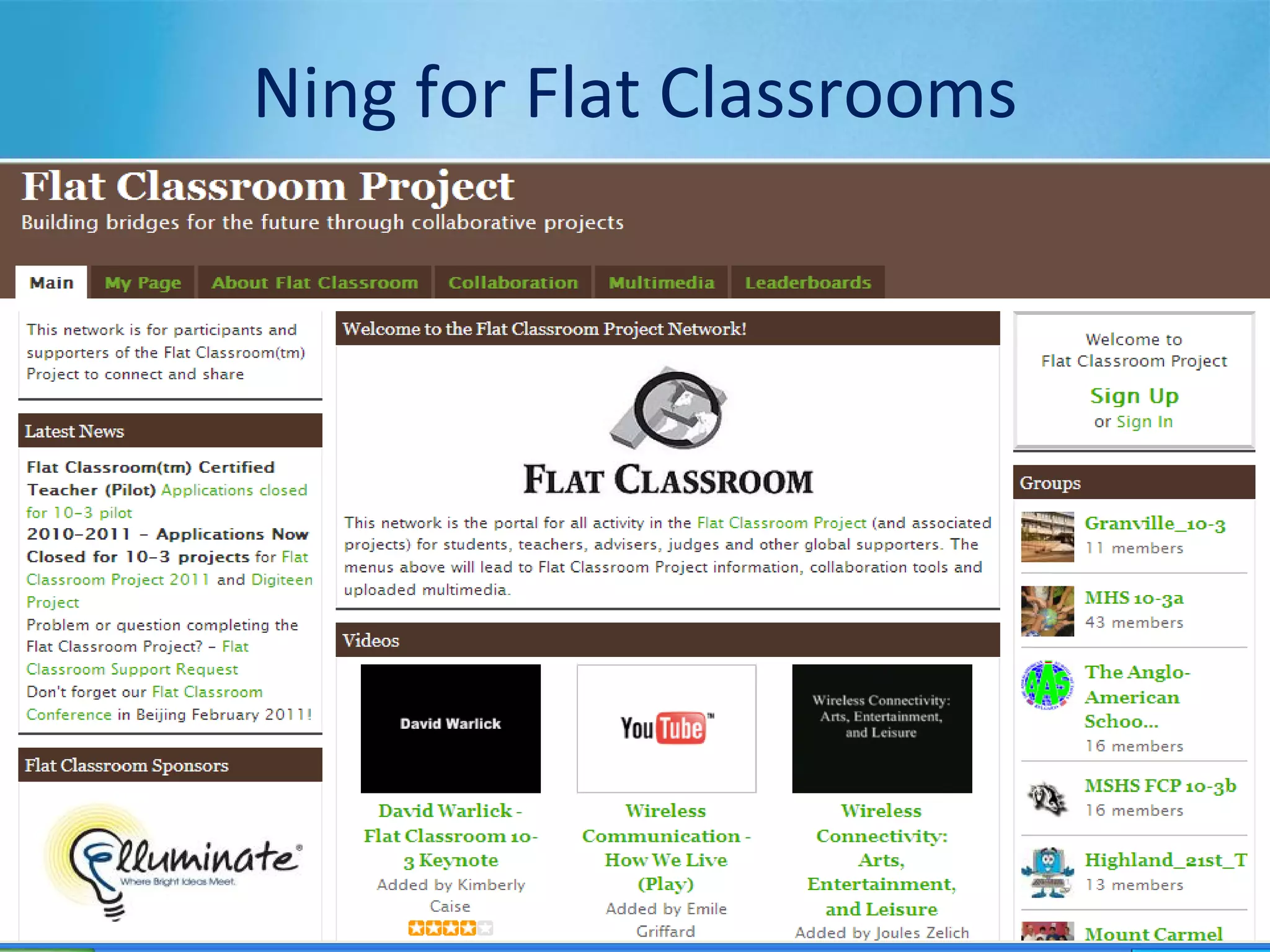 Ning for Flat Classrooms
 