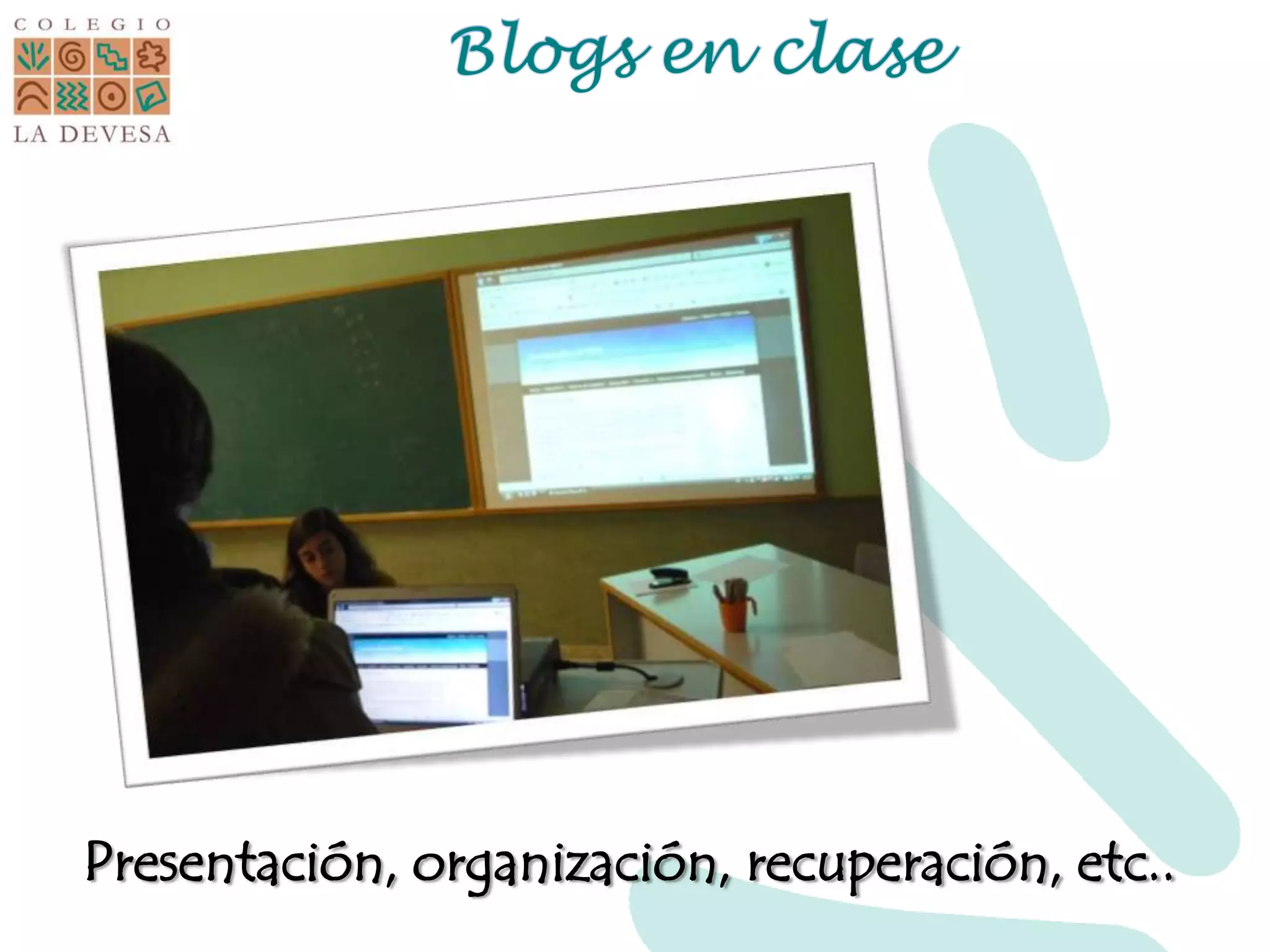 Presentación, organización, recuperación, etc..