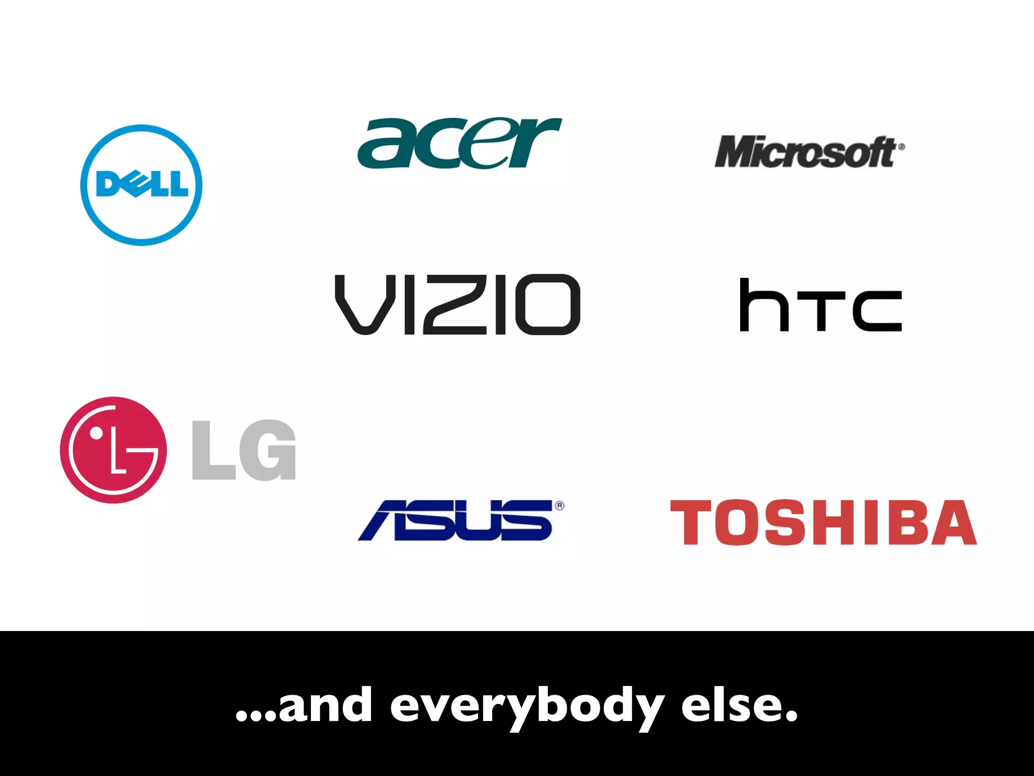 ...and everybody else.
 