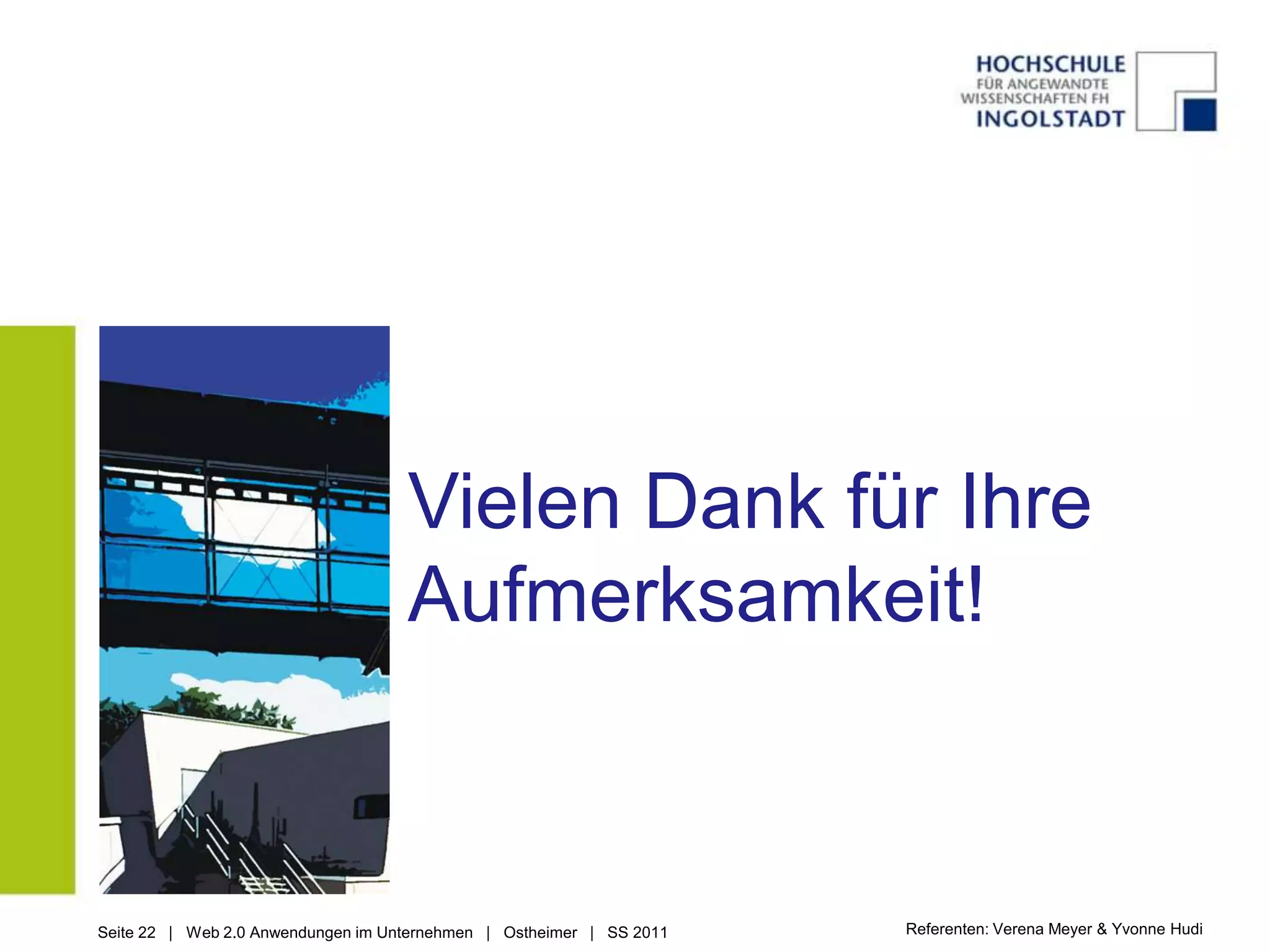 	 - BekanntheitsgradReferenten: Verena Meyer & Yvonne Hudi