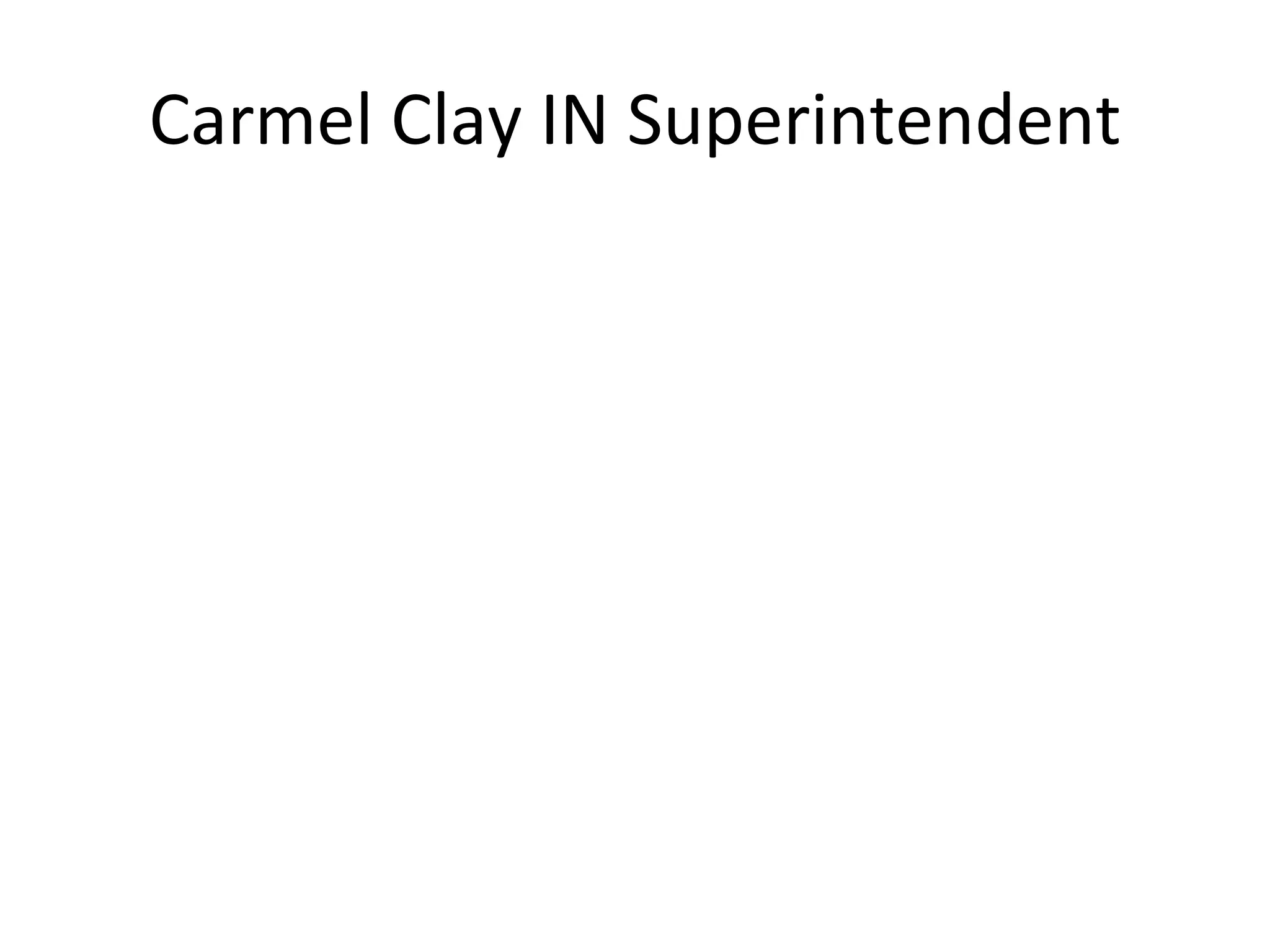 Carmel Clay IN Superintendent 