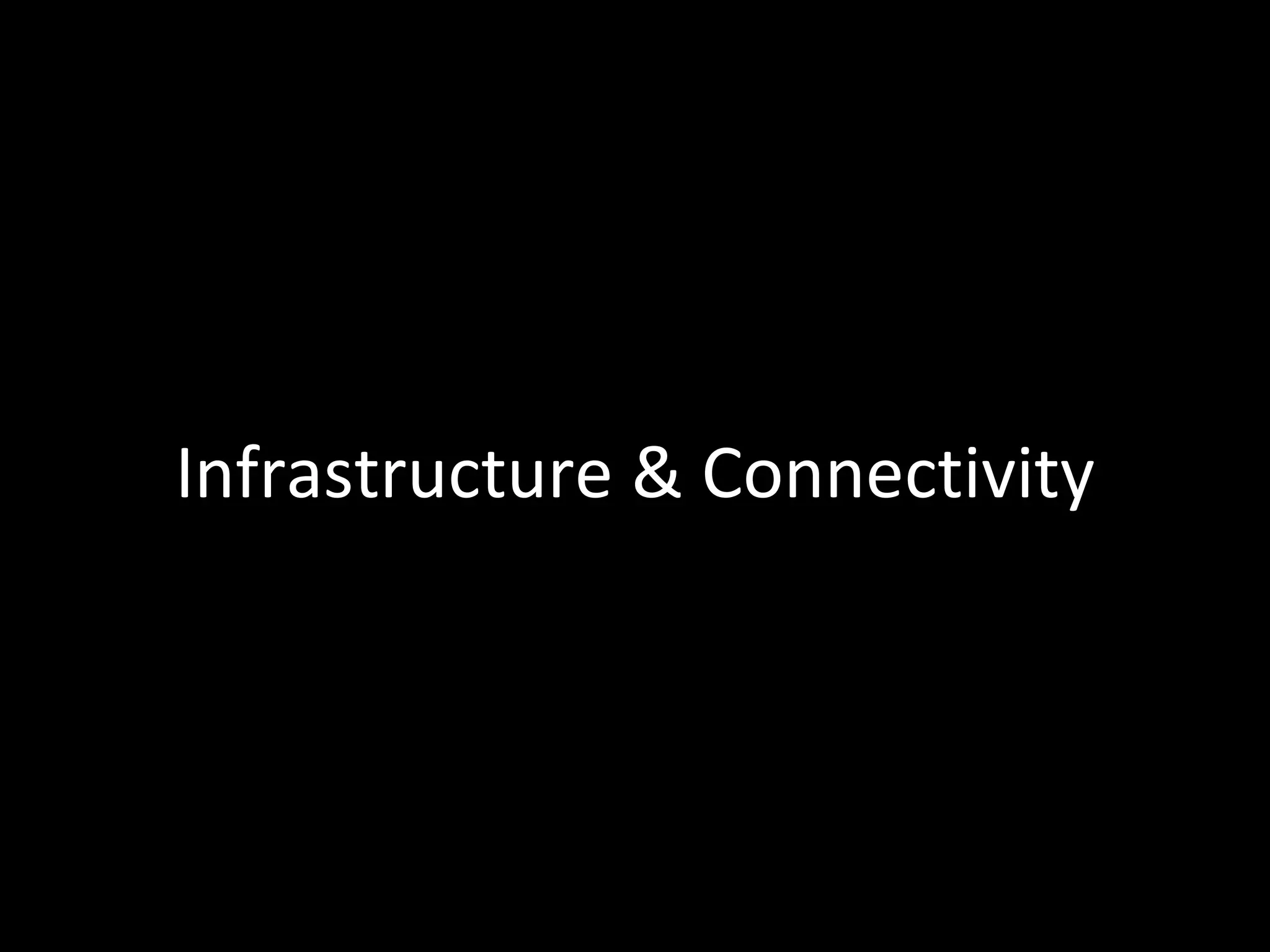 Infrastructure & Connectivity 