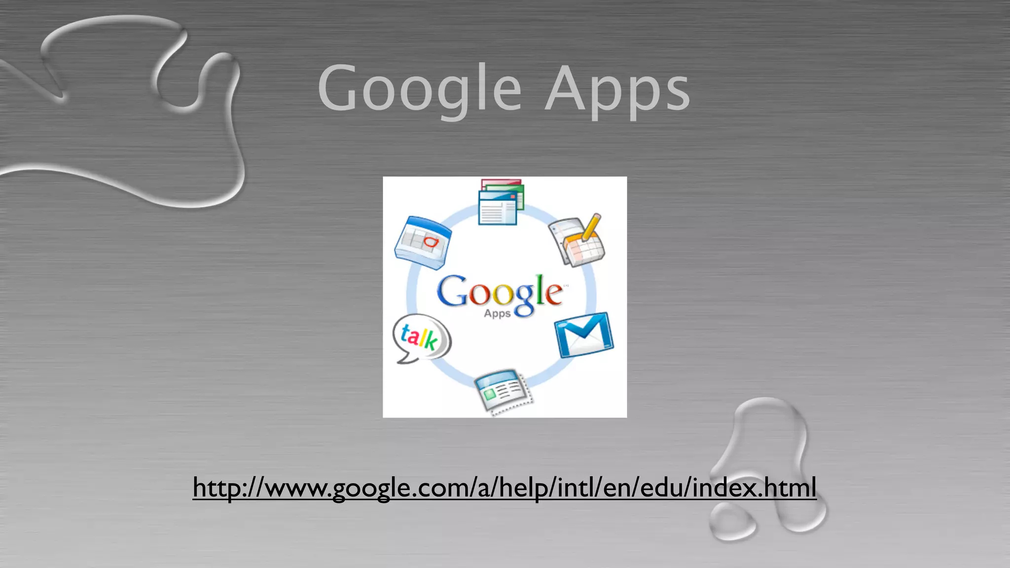 Google Apps




http://www.google.com/a/help/intl/en/edu/index.html
 