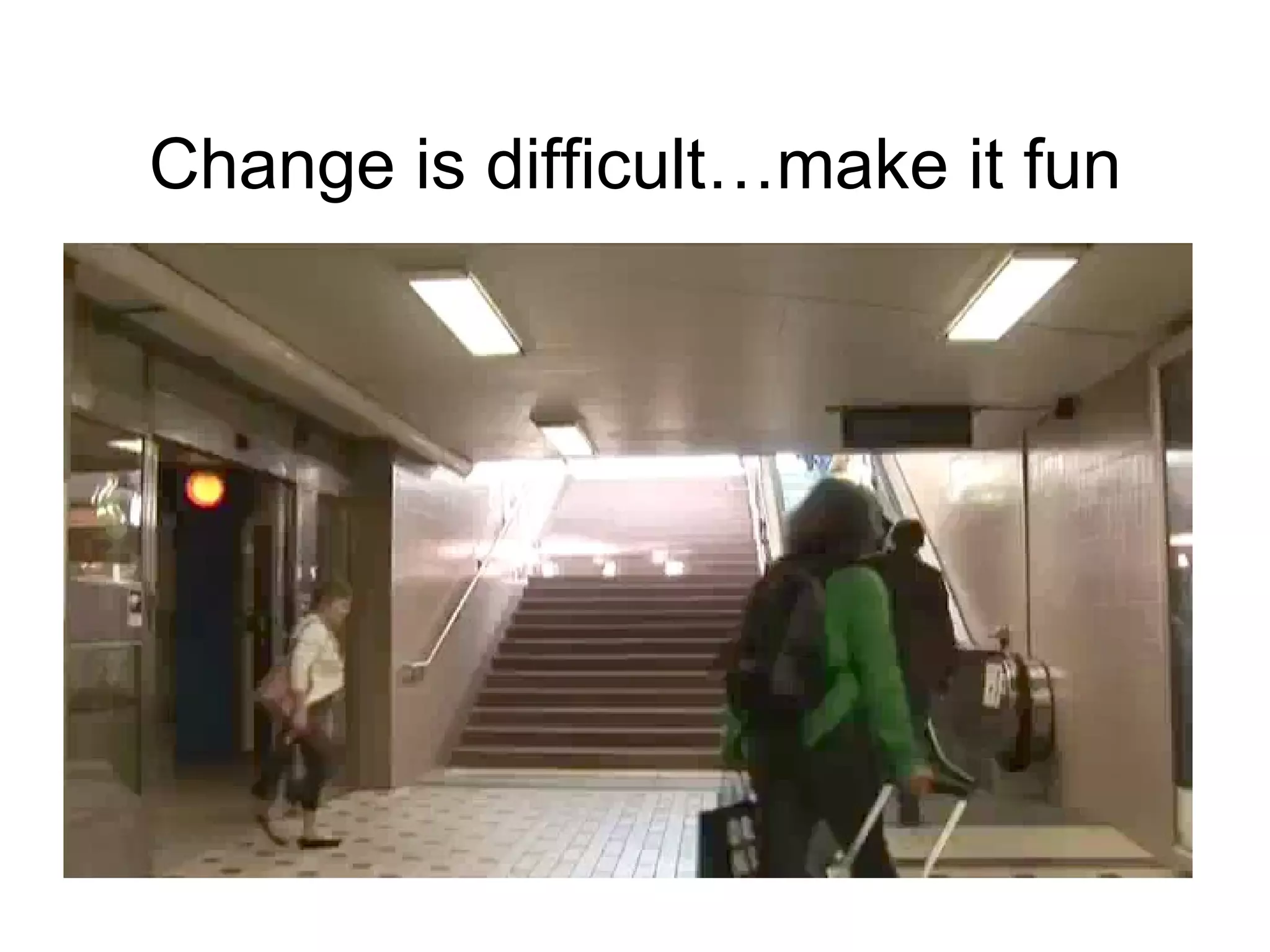 Change is difficult…make it fun 