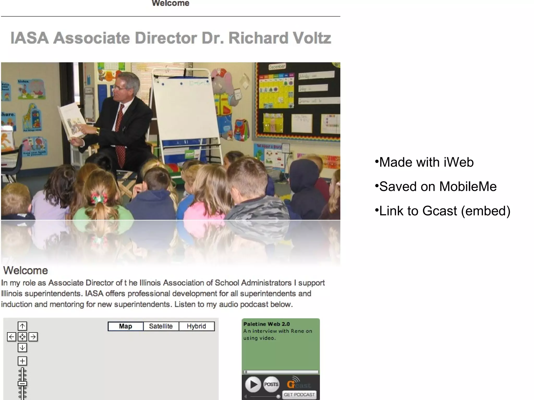 Made with iWeb Saved on MobileMe Link to Gcast (embed) 