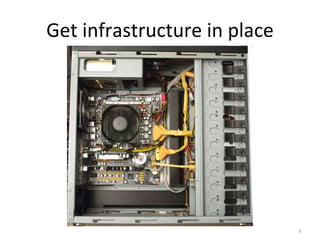Get infrastructure in place 