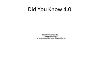 Did You Know 4.0 