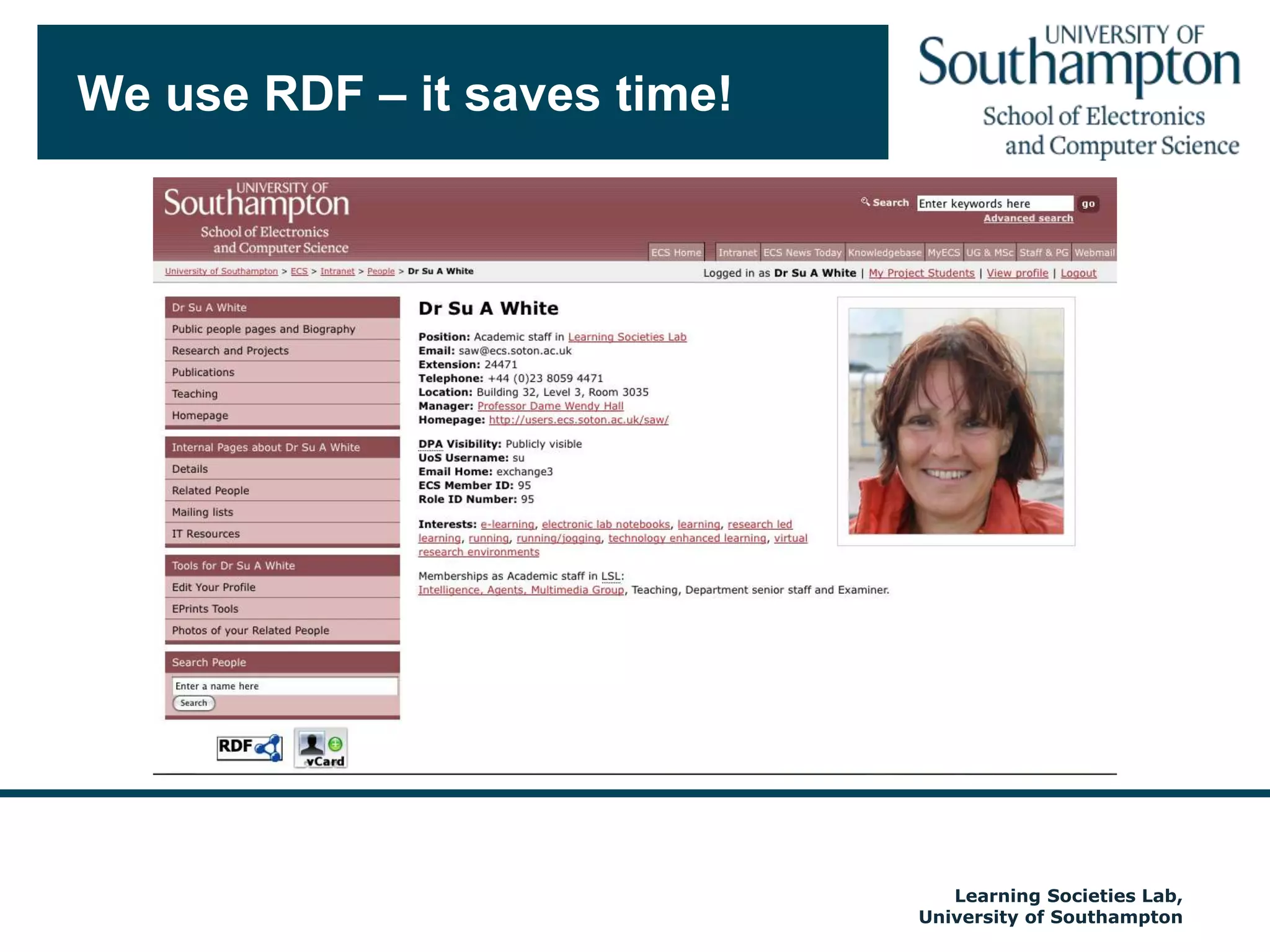 Disciplinary Differences SurveyThe responses were broadly consistent with knowledge framework.Students in Soft areas valuedsynchronous discussionsrole play and gamesaccess to open webAccess to online journalsSupport the development of  argumentation skills and critical thinkingQualitative Open Students in Hard areas valuedonline tutorialsreference materialsobjective tests (also VLEs)Support the mastery of  facts, principles and concepts. Quantitative, ClosedWeb 1.0 vs Web 2.0?and Space for Web 3.0Autumn 2009