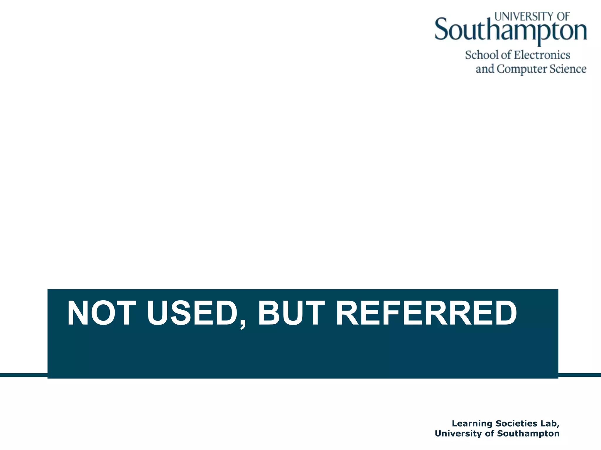 Thank You Dr Su WhiteLearning Societies LabUniversity of Southamptonsaw@ecs.soton.ac.ukAutumn 2009