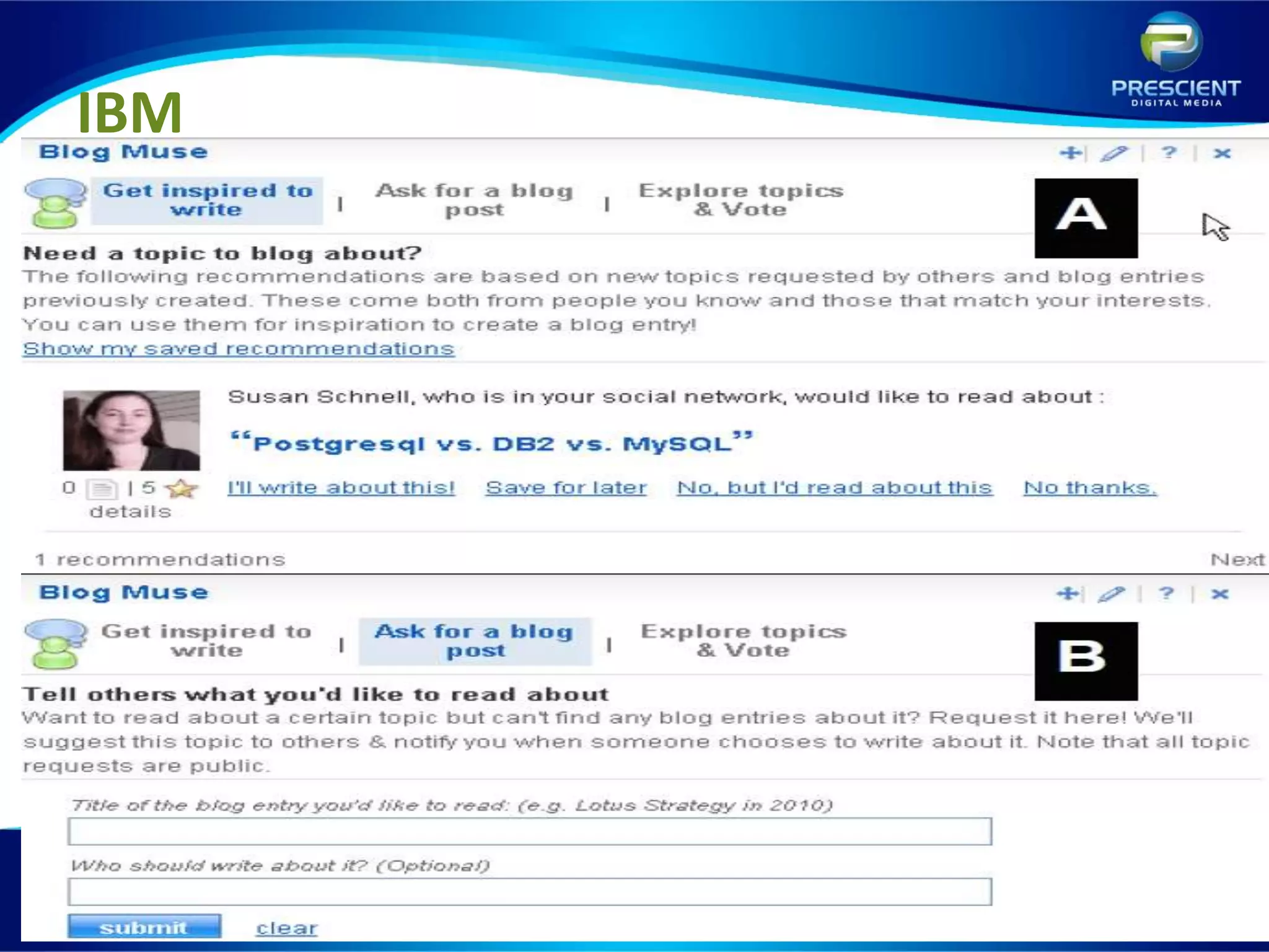 IBMStrictly Confidential    © 2009 Prescient Digital Media     Not For Distribution