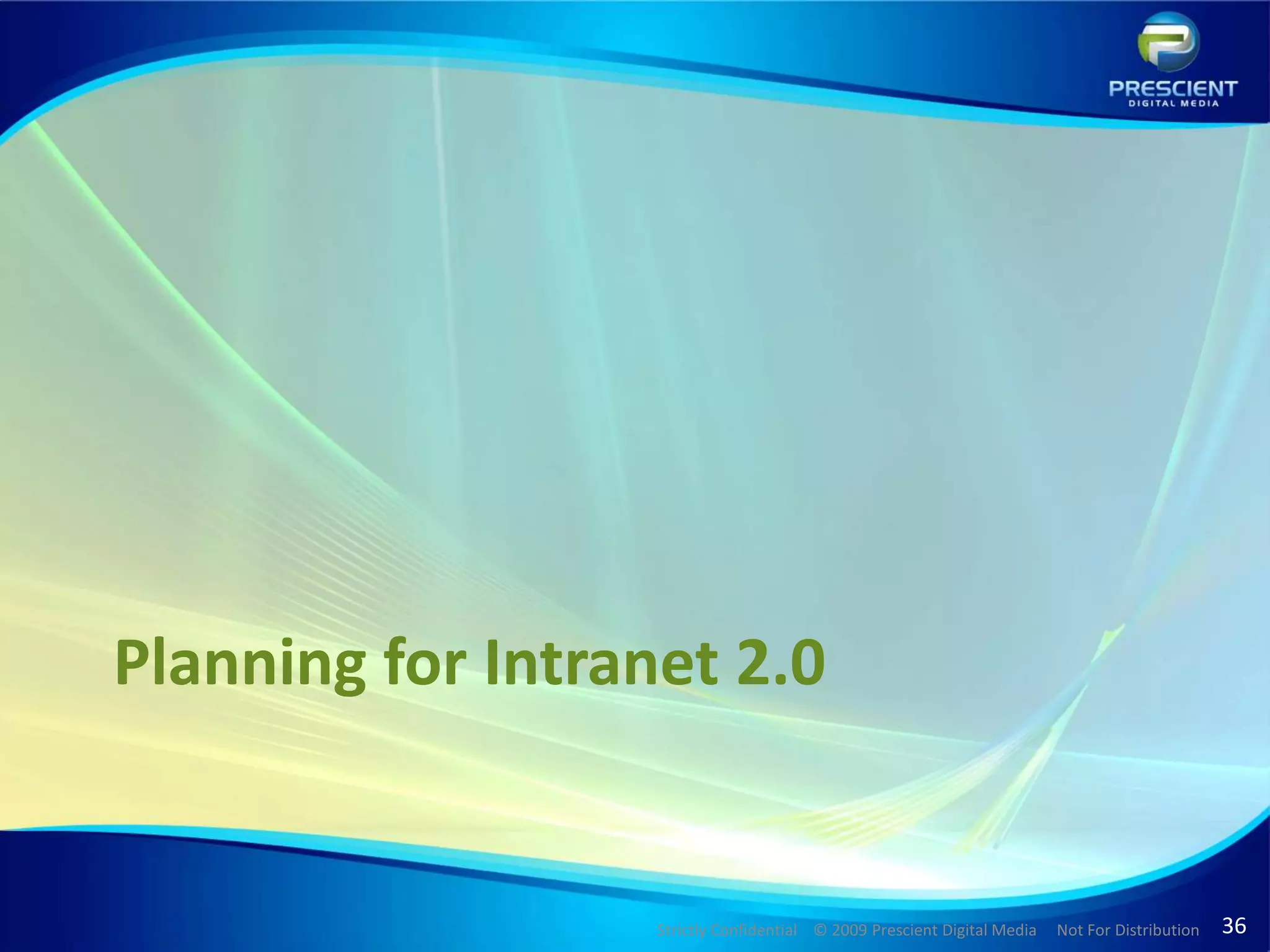 Planning for Intranet 2.0