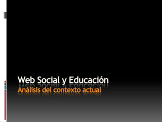 Web social y educación