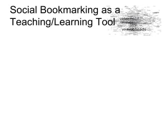 Social Bookmarking as a Teaching/Learning Tool 